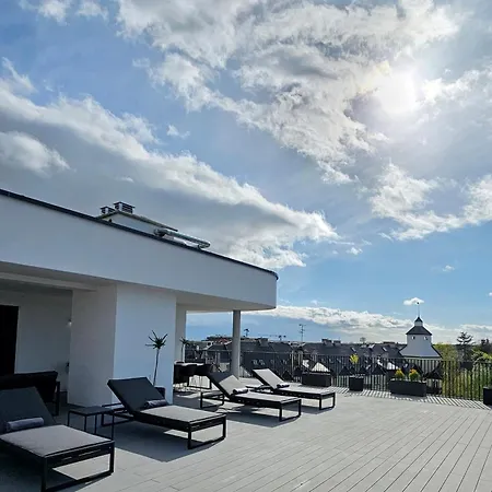 Wakacyjny Baltic Waves - Taras 180 M2 Apartment